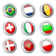 Vector: 3D national flag icon 3D national flag icon