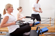 Women working out at the gym