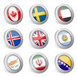 Vector: 3D national flag icon 3D national flag icon
