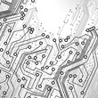 circuit board vector background, technology illustration eps10