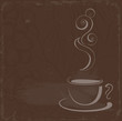 Vector: cup of hot black coffee cup of hot black coffee