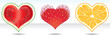 Image : Fruit heart. Vector icons set
