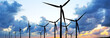 Wind turbines panorama
