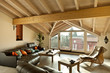 interior new loft, ethnic furniture, living room