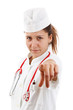 Female doctor with stethoscope