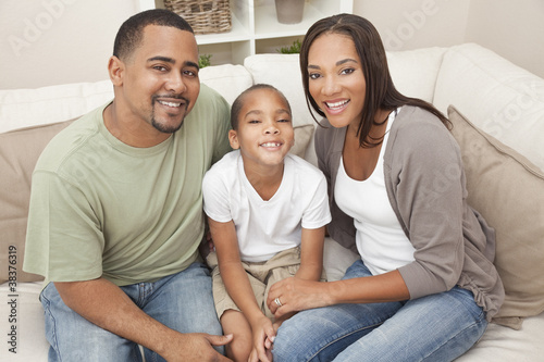 Photo: Happy African American Mother Father and Son Family Happy African American Mother Father and Son Family