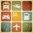 Vector vintage transport (traffic) poster