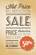 Vector grunge retro sale background