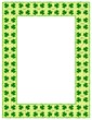 St Patricks Day Shamrock Border