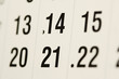 A fragment of a calendar