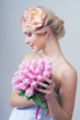 Wedding dress on fashion model