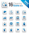 White Squares - Cleaning Icons