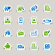 Paper Cut - Real estate icons Paper Cut - Real estate icons