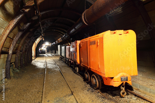 Photo: Mine with wagons Mine with wagons