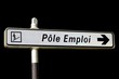 Panneau directionnel d'une agence pour l'emploi