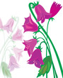 Bouquet of lilac hand bells.