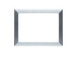 Empty silver frame with clipping path for the inside Empty silver frame with clipping path for the inside