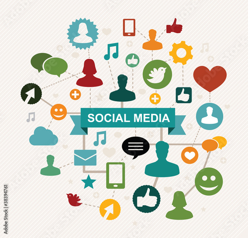 Vector: social media concept - vector illustation social media concept - vector illustation