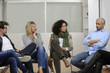 Foto: team building, group discussion or therapy team building, group discussion or therapy