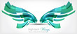 Tech wings. Vector