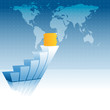 world business progress backdrop. Eps10
