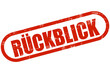 Grunge Stempel rot RÜCKBLICK
