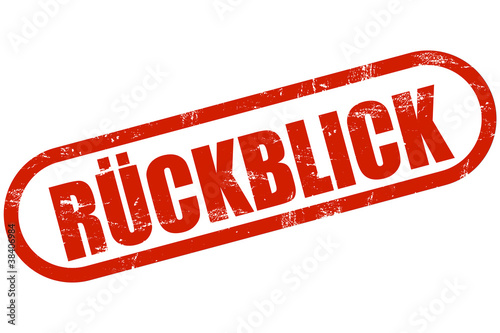 Illustration: Grunge Stempel rot RÜCKBLICK Grunge Stempel rot RÜCKBLICK