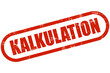 Grunge Stempel rot KALKULATION