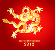 2012 Year of the Dragon design Vector illustration eps8