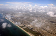 Florida coastline from above
