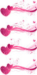 Valentine's floral wave backgrounds Valentine's floral wave backgrounds
