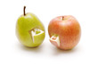 Fruit composition from an apple and a pear Fruit composition from an apple and a pear