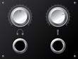 Volume knobs for headphones and or microphone Volume knobs for headphones and or microphone