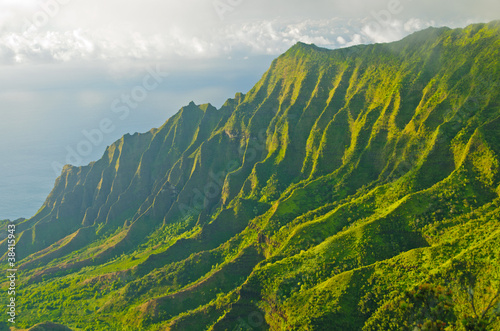 Photo: Evening shadows and mist in Hawaii Evening shadows and mist in Hawaii