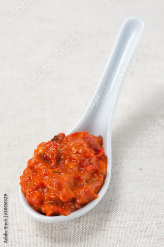 Photo: Ajvar, roasted red pepper and eggplant dish Ajvar, roasted red pepper and eggplant dish