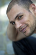 Homme, garçon, jeune, sourire, heureux, bonheur, visage Homme, garçon, jeune, sourire, heureux, bonheur, visage