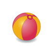 Colorful ball vector illustration. Isolated on white.