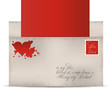 Old vintage valentine letter