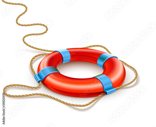 Vector: rescue ring for quick help vector illustration isolated rescue ring for quick help vector illustration isolated