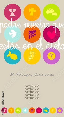 Vector: MI PRIMERA COMUNION MI PRIMERA COMUNION