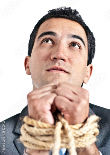 Foto: Tortured business man Tortured business man