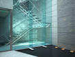 Modern glass stair / interior architecture