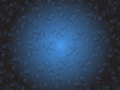 Blue flowers on blue and black background