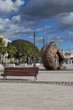 Park at Cartagena harbour in spain