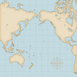 レトロな世界地図