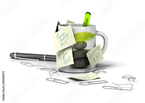 Illustration: concept de stress, surmenage au travail concept de stress, surmenage au travail