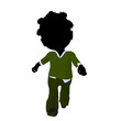 Little African American Business Girl Illustration