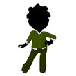 Little African American Business Girl Illustration
