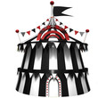 Illustration of a circus tent