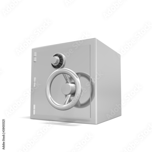 Illustration: safe against a white background safe against a white background